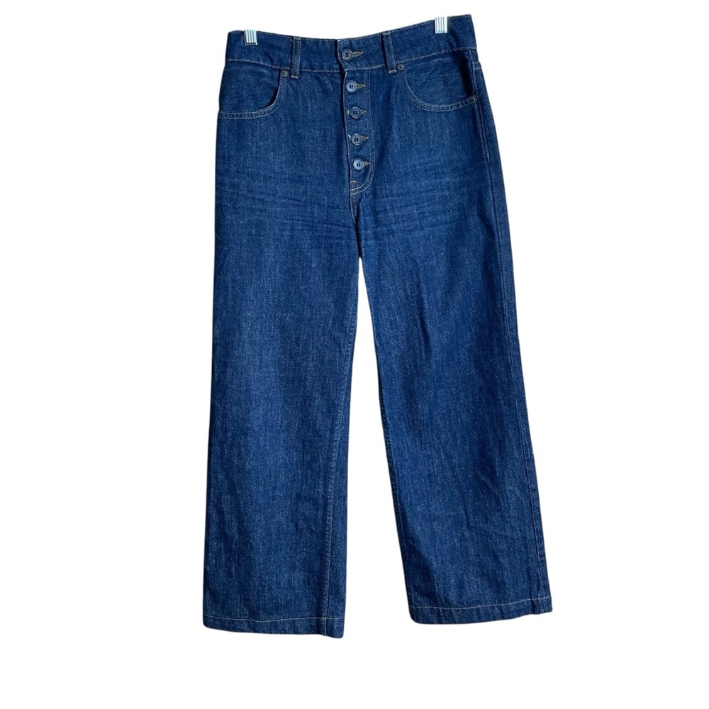 Reformation Madison Jean button fly crops size 27